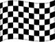 Checkered flag black and white flag - finish - end of race
