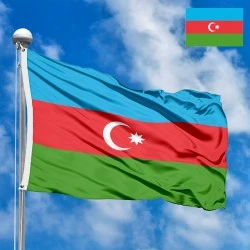 Flagge Aserbaidschans