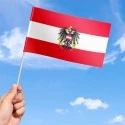 Flag of Austria with coat of arms Flag of Austria with coat of arms