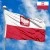 Flag of Poland with coat of arms