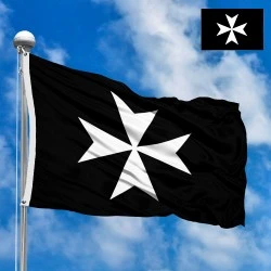Flag of the Hospitallers (Maltese Cross)