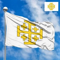 Flagge des Königreichs Jerusalem