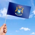 Flag of Michigan (US state) Flag of Michigan (US state)