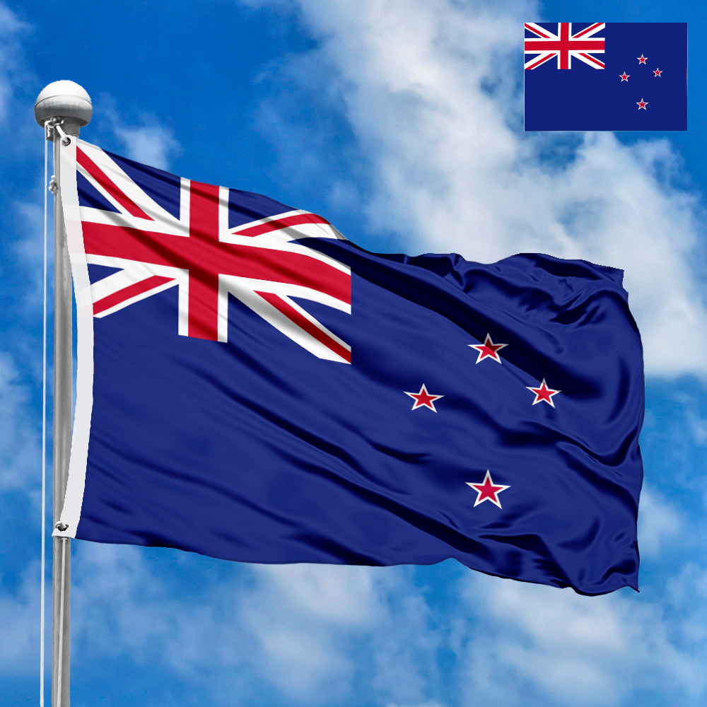 Elegantes Flagge Australien Neuseeland Fotos