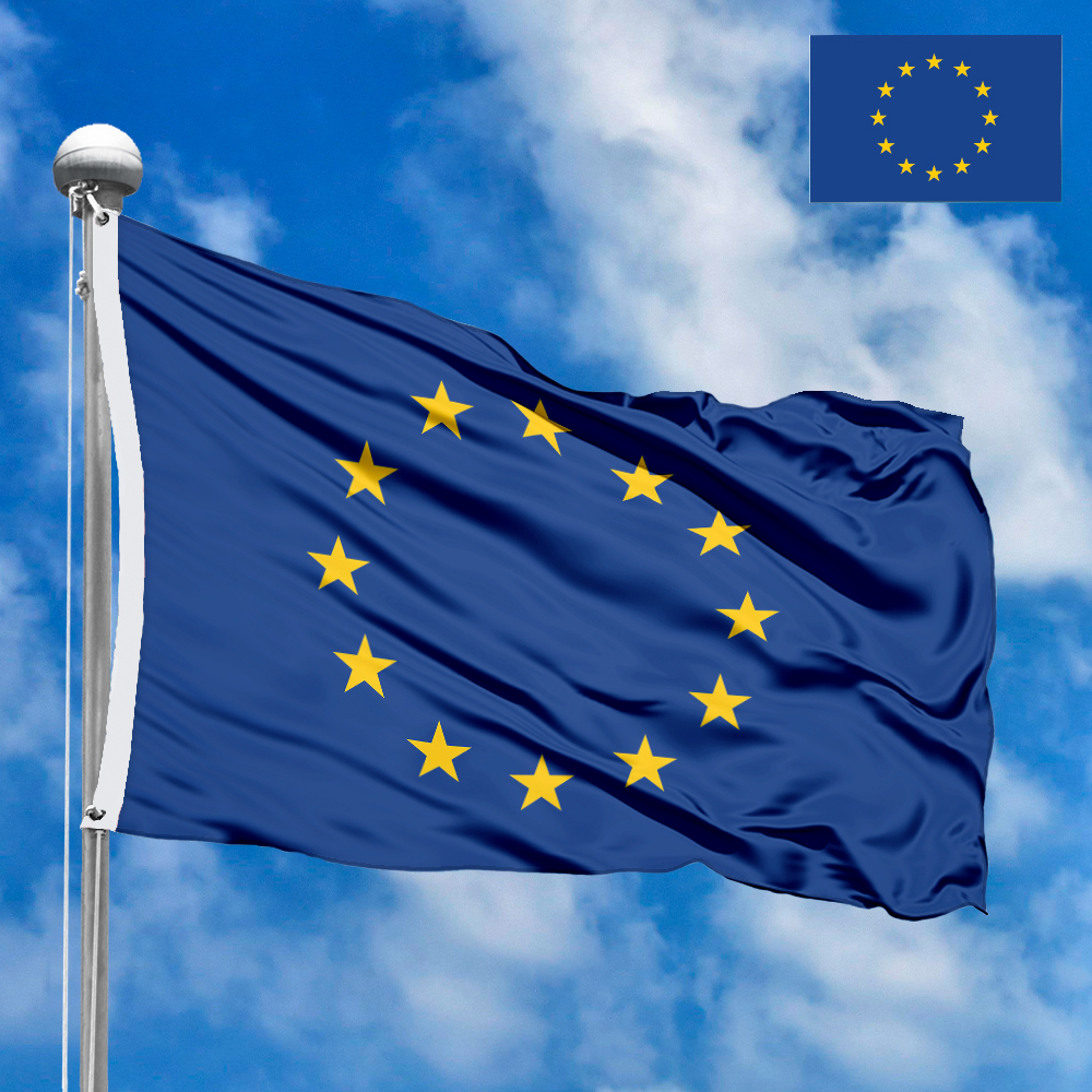 Drapeau de l'Union européenne (UE) Europe • photo • description 🏁 ...